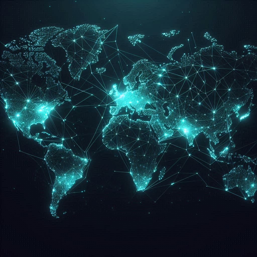Global network map